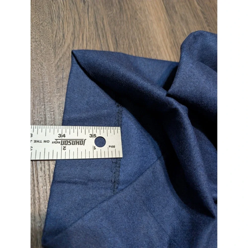Ben Silver Charleston 46L Mid-Blue Mélange Flannel Suit Vitale Barberis Canonico